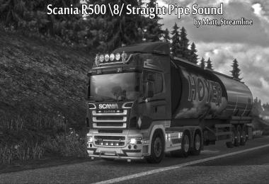 Scania V8 Straight Pipe Sound v1.0