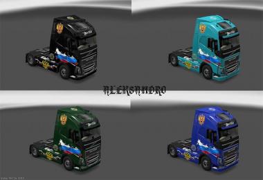 Skin Pack Eastern Express v4 fior Volvo FH 16 2012