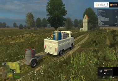 Small MILK TANK with trailer v1.0