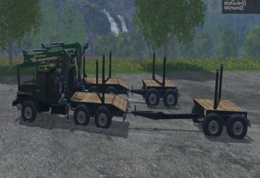 Trailer for URAL with adjustable attacher lenght v3.1