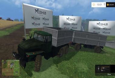 Ural 4320 and trailer v1.0