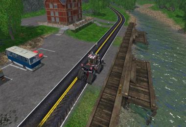 Fresh Paved roads cobblestone new fence For Bjornholms original map v1.0