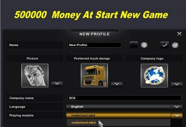 500000 Money At Start New Game