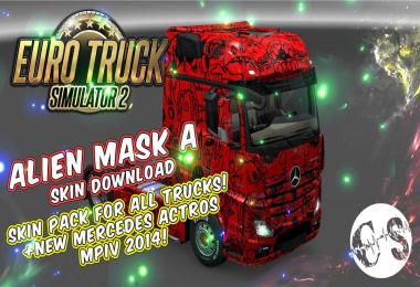 Alien Mask A Skin Pack for All Trucks