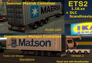 Container Double Pack Sommer Maersk Gronewegen Matson V2