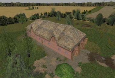 Cow and sheep barn with a thatched roof v1.0