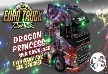 Dragon Princess Skin Pack for All Trucks + Volvo Ohaha