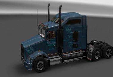 Kenworth T800 Brooks Trucking Skin