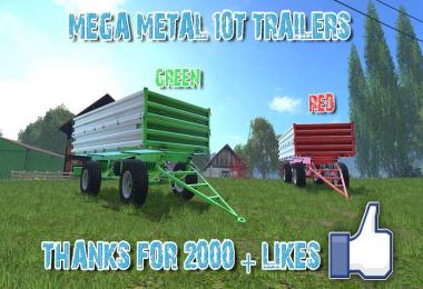 Mega Metal 10t Trailers