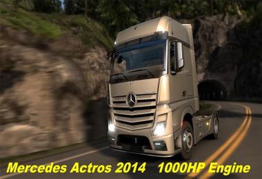 Mercedes Actros 2014 1000HP Engine