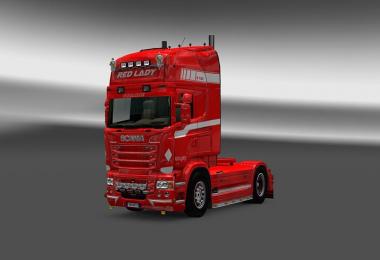 Scania RJL Red Lady Skin