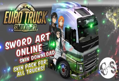 Sword Art Online Skin Pack for All Trucks + Volvo Ohaha