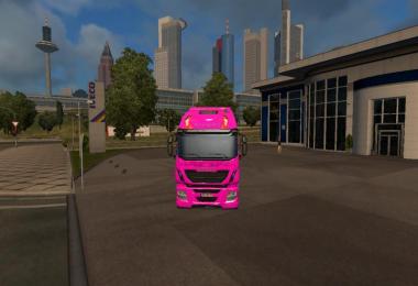 Bohses Madchen Iveco-HighWay inkl. Leuchtkasten & Trailer v1.0