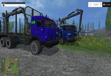 Kamaz 54115 forest + Trailer v1.0