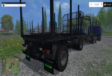 Kamaz 54115 forest + Trailer v1.0