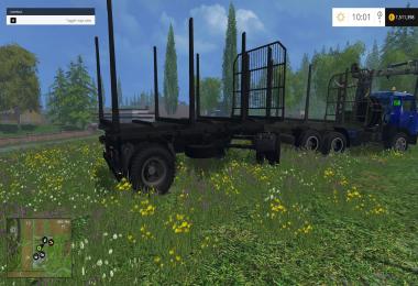 Kamaz 54115 forest + Trailer v1.0