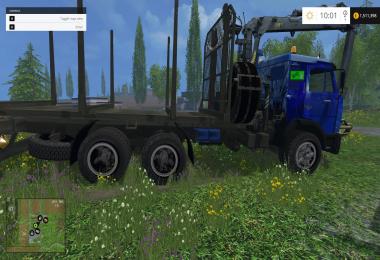 Kamaz 54115 forest + Trailer v1.0