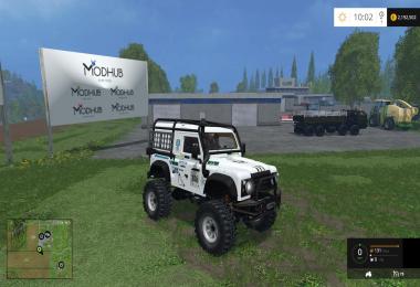 Land Rover Defender Dakar White v1