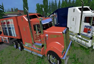 Pepsicola and Cocacola trucks + trailers By Eagle355th v1.0