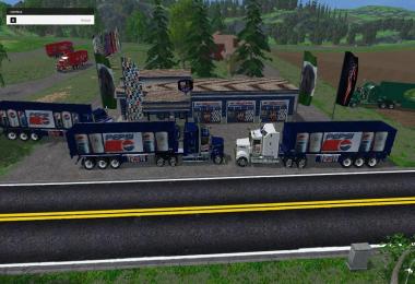 Pepsicola and Cocacola trucks + trailers By Eagle355th v1.0