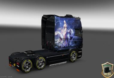 Scania EXE RJL Longline Girl with the Wolf Skin