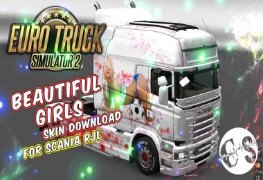 Scania RJL Beautiful Girls Skin