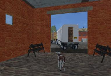 US Old Cattle Trailer v1