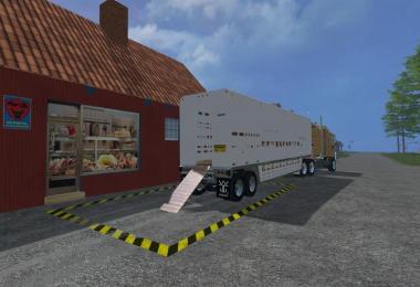 US Old Cattle Trailer v1