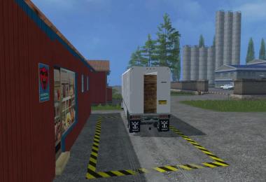 US Old Cattle Trailer v1