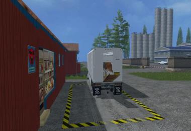 US Old Cattle Trailer v1