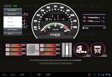 Volvo FH16 dashboard v0.3.8 Beta