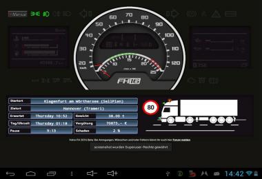 Volvo FH16 dashboard v0.4.1 Beta