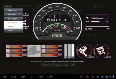 Volvo FH16 dashboard v0.4.1 Beta