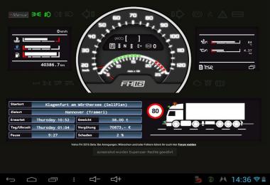 Volvo FH16 dashboard v0.4.5 Beta