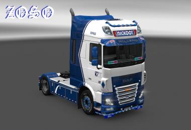 Daf xf e6 (Ohaha) Nickoot internationale koeltransporten skin