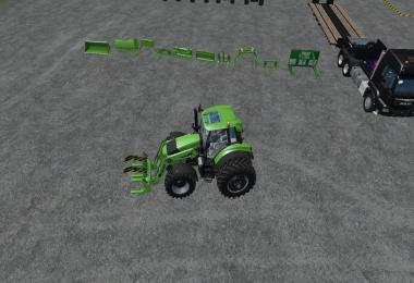 Deutz Fahr 7250 TTV Dual Wheel WIth Front Loader V1