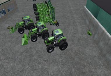 Deutz Fahr 7250 TTV Dual Wheel WIth Front Loader V1