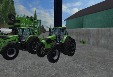 Deutz Fahr 7250 TTV Dual Wheel WIth Front Loader V1