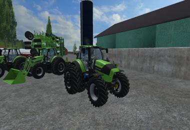 Deutz Fahr 7250 TTV Dual Wheel WIth Front Loader V1