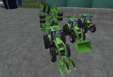 Deutz Fahr 7250 TTV Dual Wheel WIth Front Loader V1