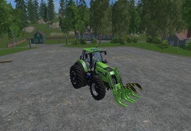 Deutz Fahr 7250 TTV Dual Wheel WIth Front Loader V1