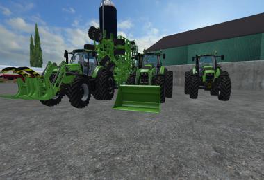 Deutz Fahr 7250 TTV Dual Wheel WIth Front Loader V1