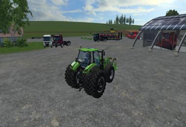 Deutz Fahr 7250 TTV Dual Wheel WIth Front Loader V1