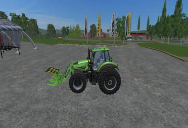 Deutz Fahr 7250 TTV Dual Wheel WIth Front Loader V1