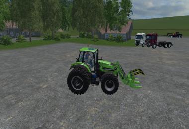 Deutz Fahr 7250 TTV Dual Wheel WIth Front Loader V1