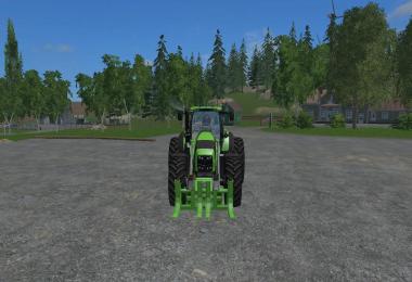 Deutz Fahr 7250 TTV Dual Wheel WIth Front Loader V1