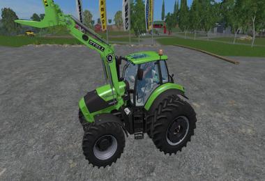 Deutz Fahr 7250 TTV Dual Wheel WIth Front Loader V1