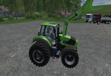 Deutz Fahr 7250 TTV Dual Wheel WIth Front Loader V1