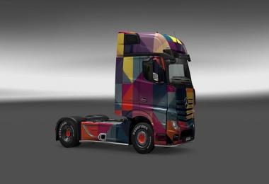 Mercedes Benz Actros MP4 Rengarenk Skin