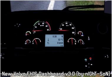 New Volvo FH16 Dashboard v3.1